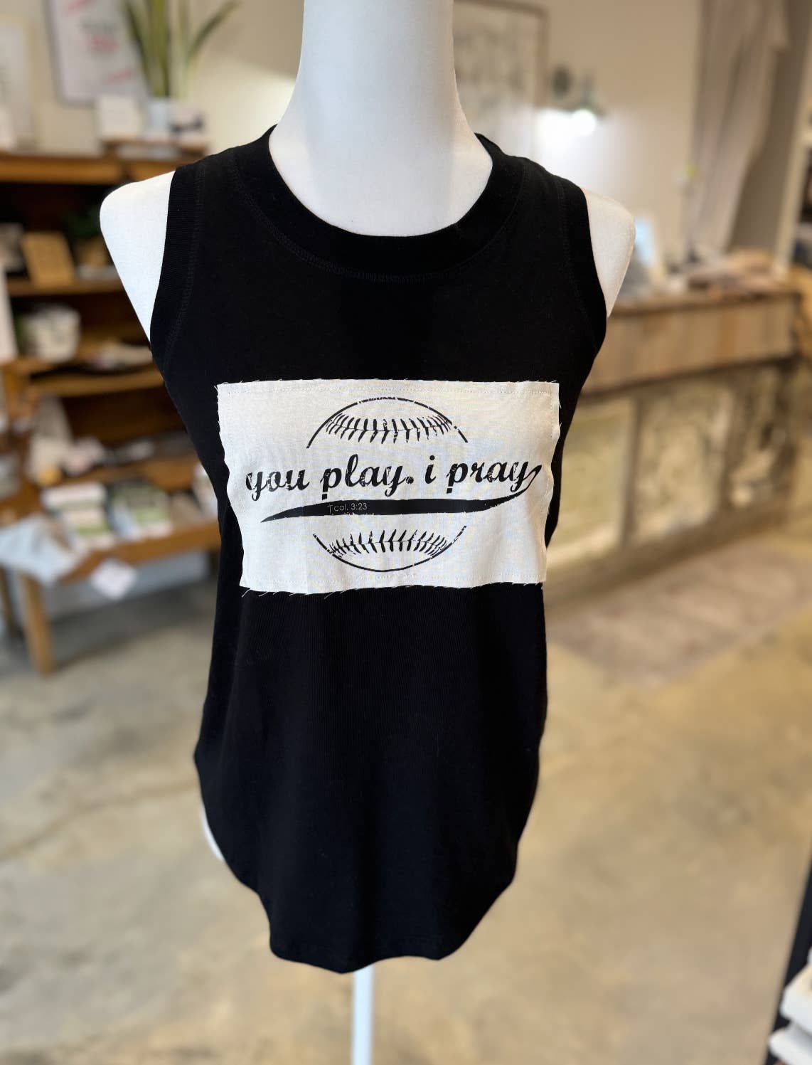 Baseball Mom Tank | Vintage Patch | Sports Mom Tank
