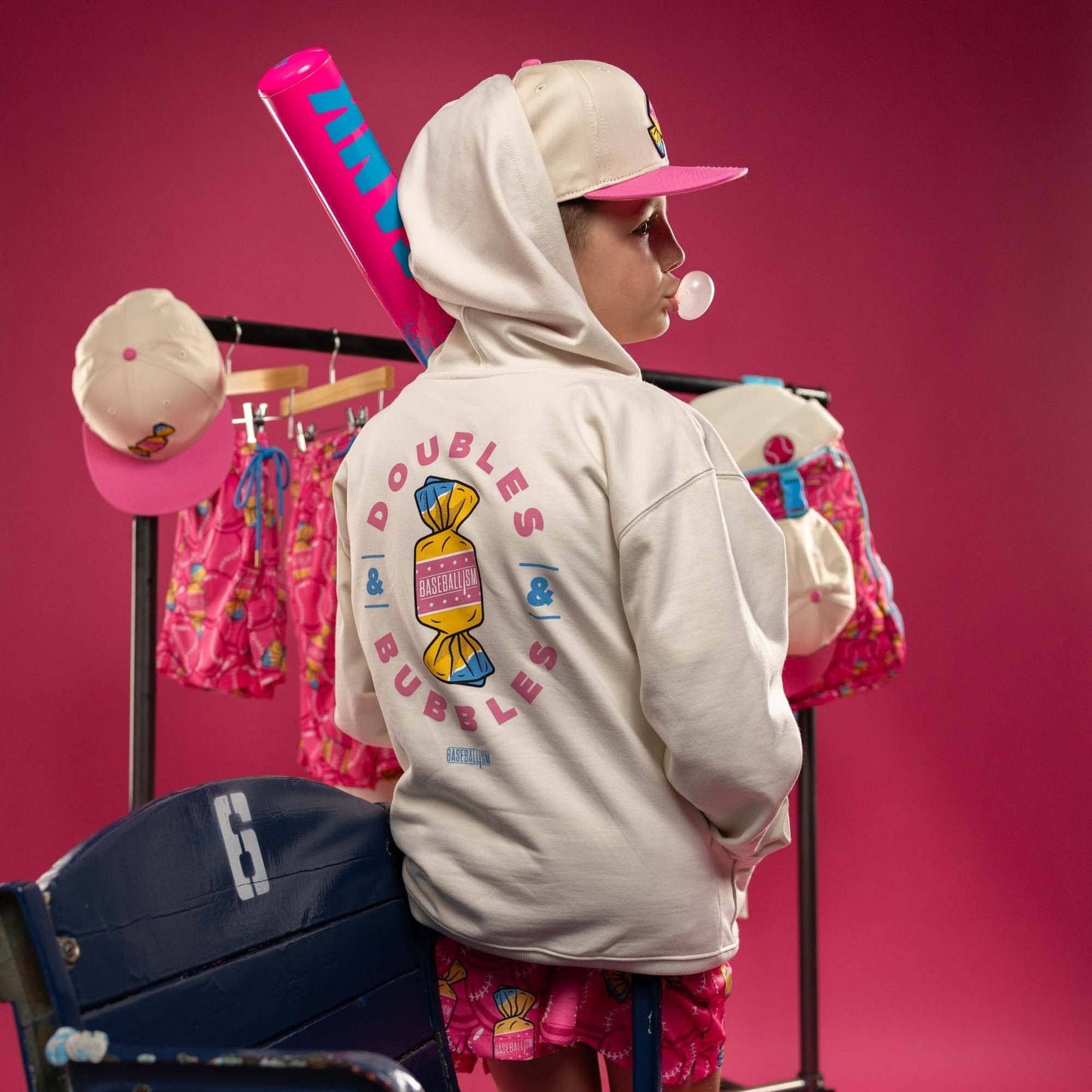 Baseballism Doubles and Bubbles Hoodie - Youth