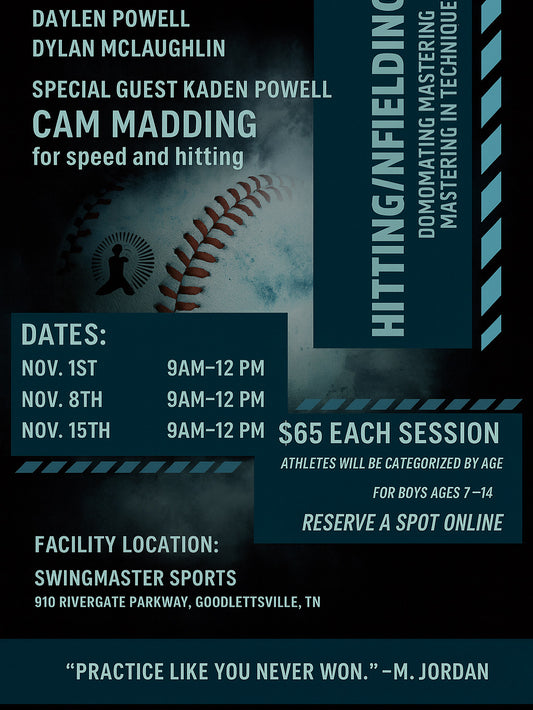 Saturday Hitting/Fielding Sessions