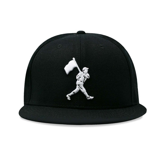 Flag Man Cap - Black and White