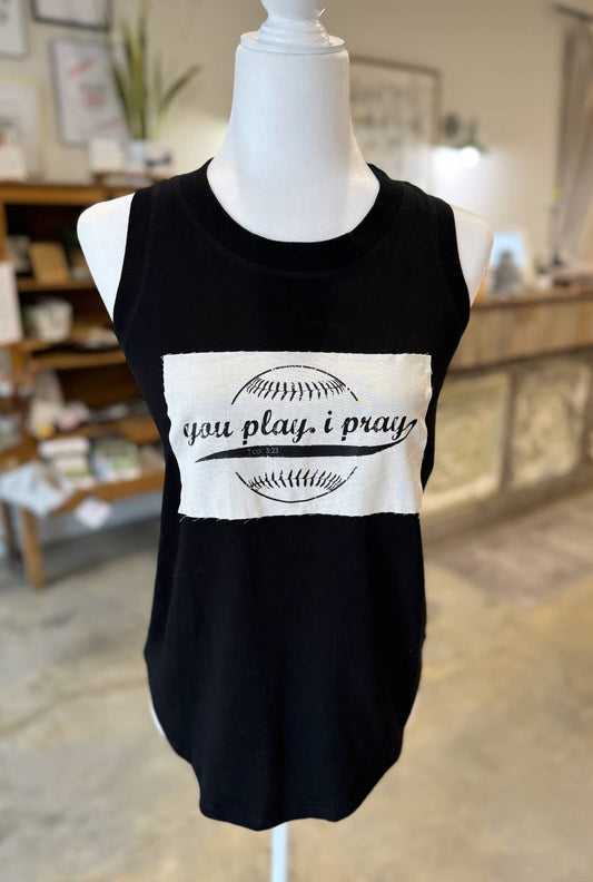Baseball Mom Tank | Vintage Patch | Sports Mom Tank