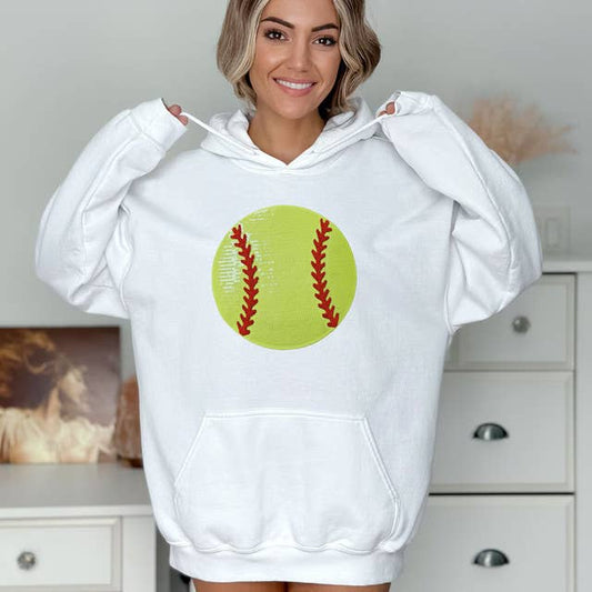 Sequins Softball Patch Chenille Patch